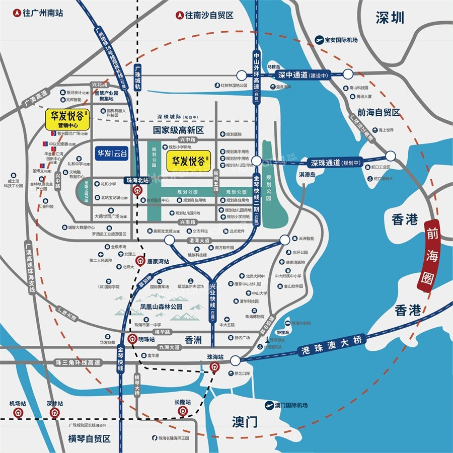 華發悅谷位置圖