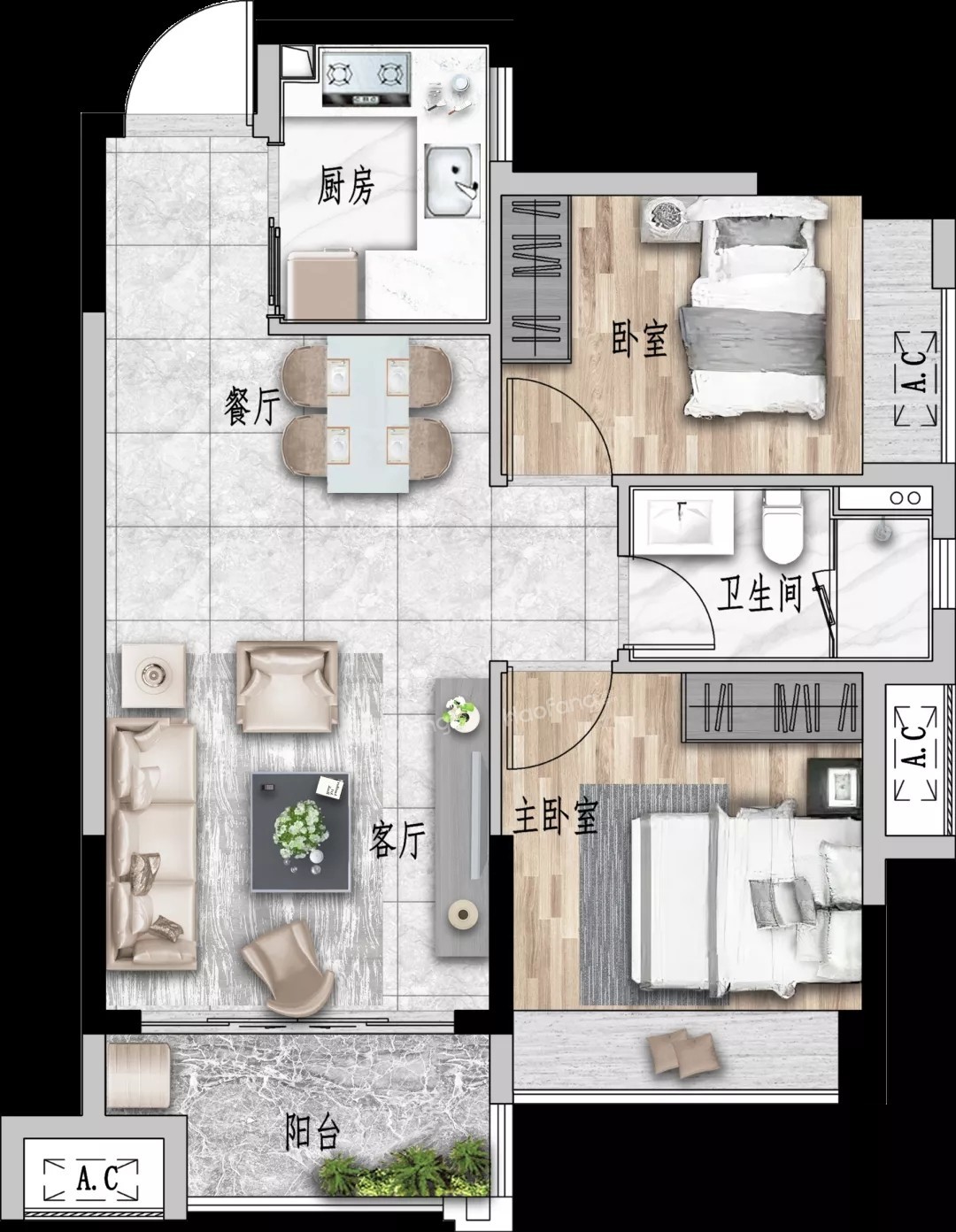 印象西湖2室2廳1衛