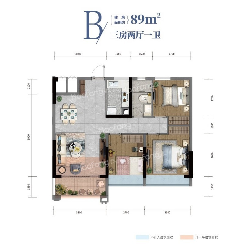 鴻基岸芷汀蘭3室2廳1衛(wèi)