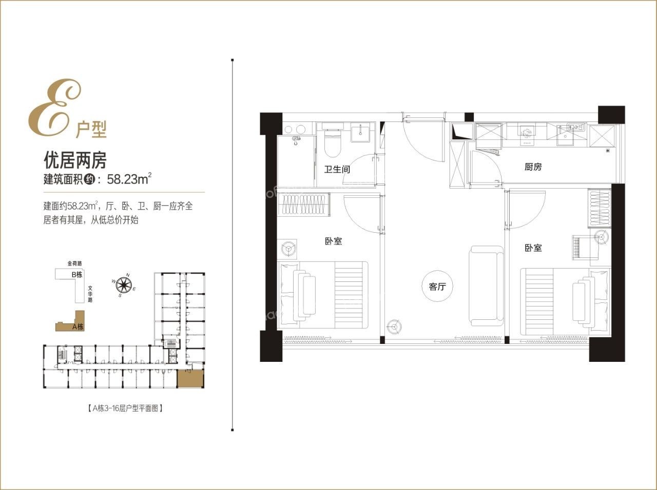 城市博客公館2室1廳1衛(wèi)