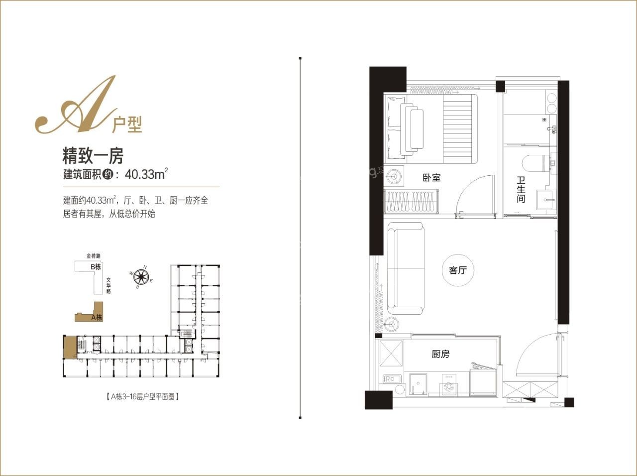 城市博客公館1室1廳1衛(wèi)
