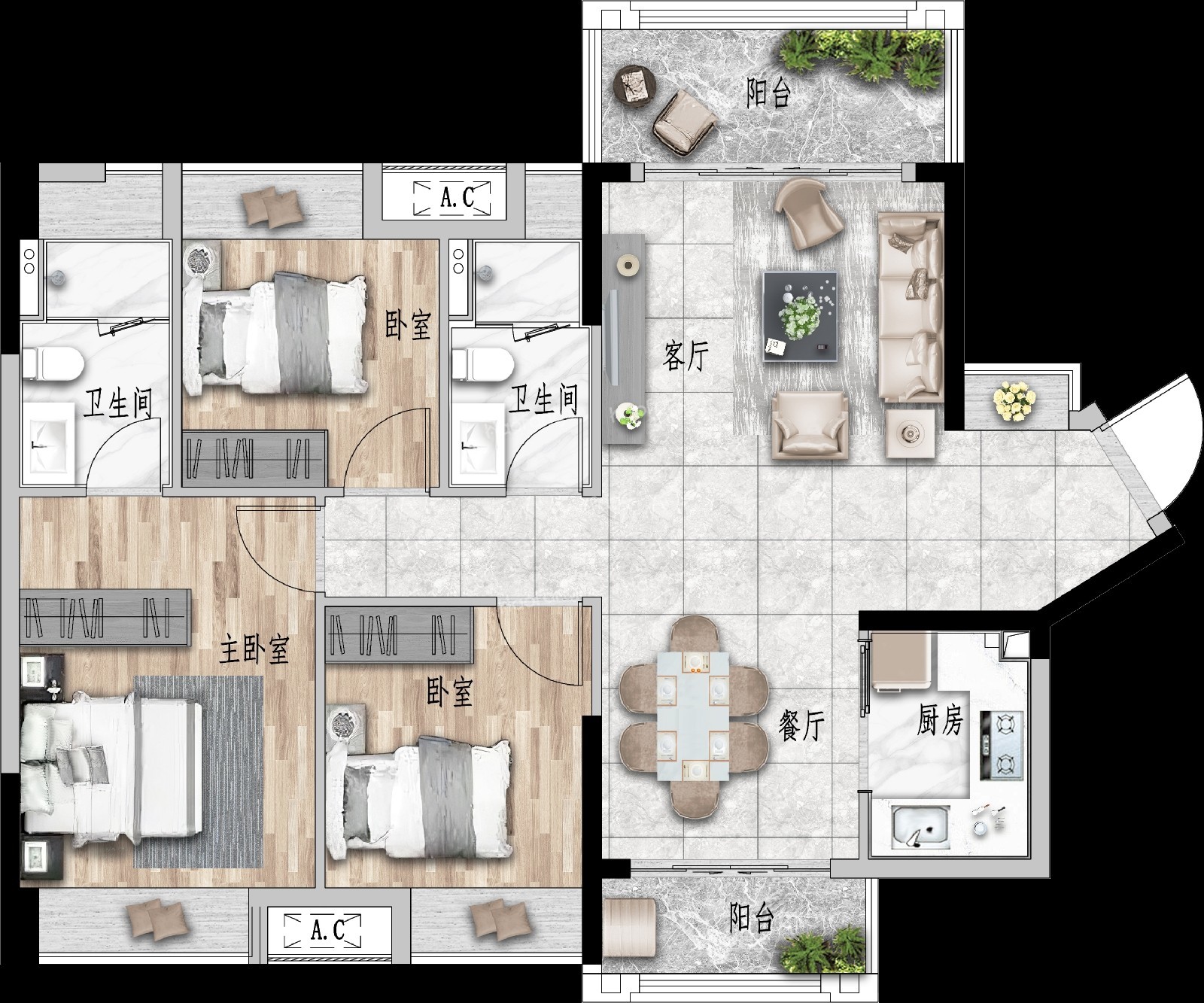印象西湖3室2廳2衛