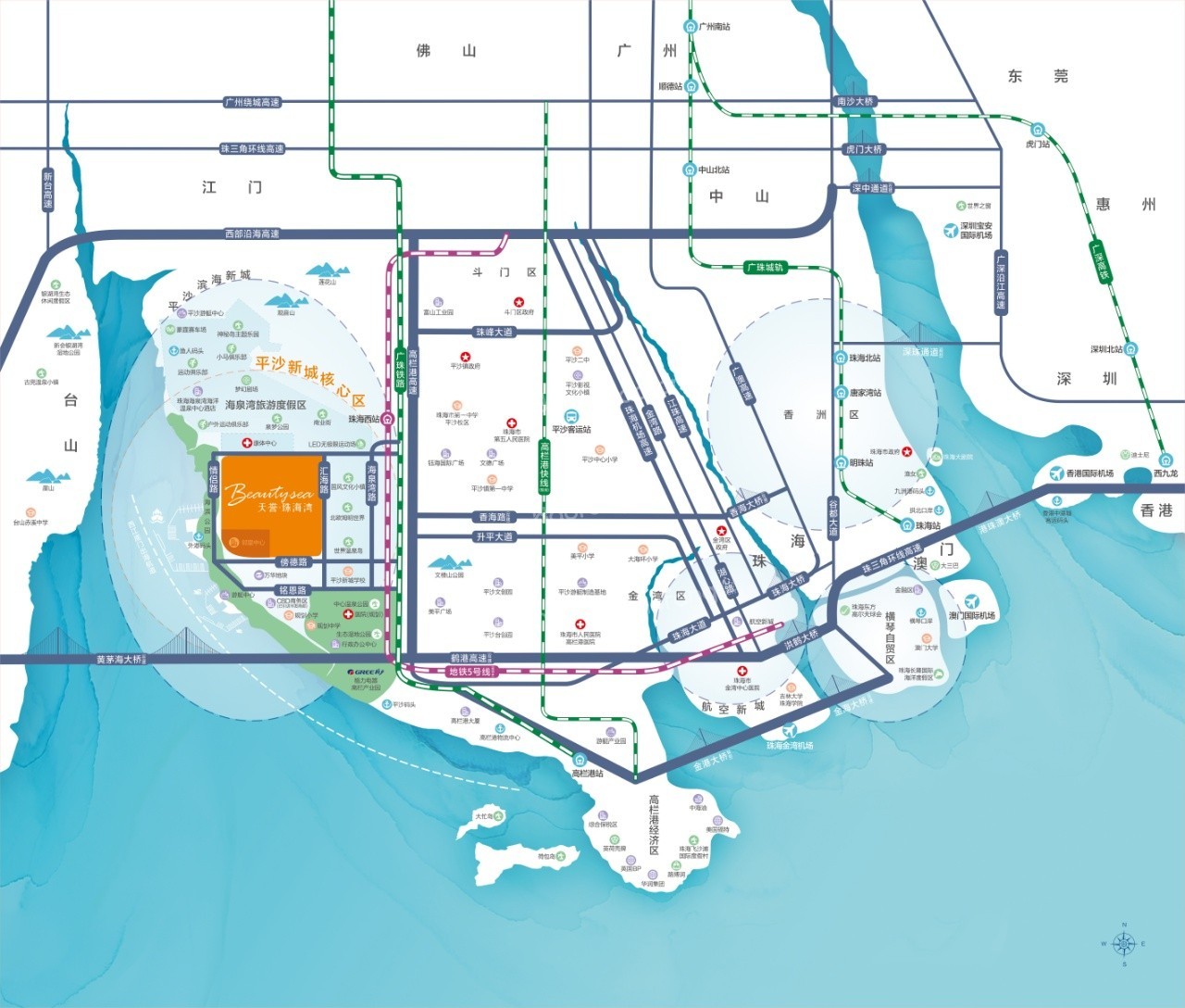 天譽(yù)珠海灣位置圖