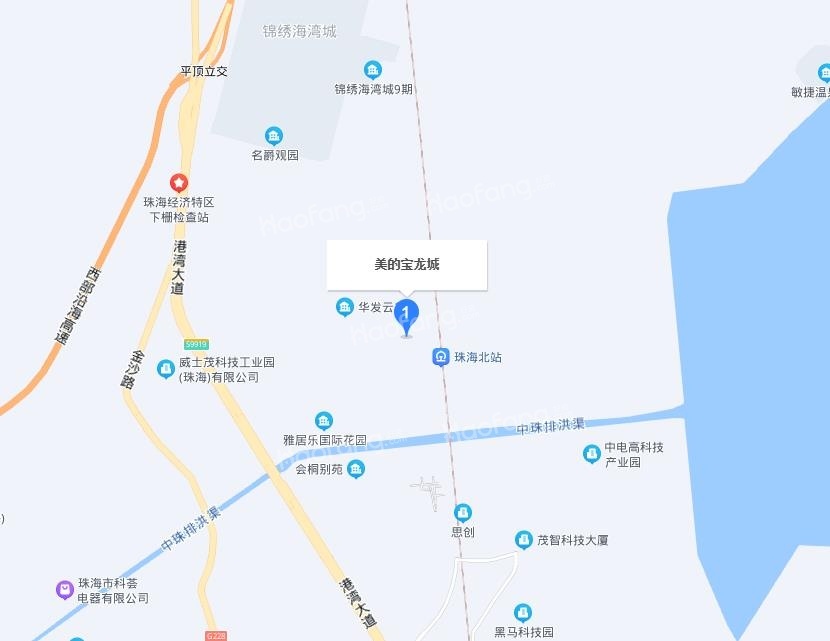 美的寶龍城位置圖