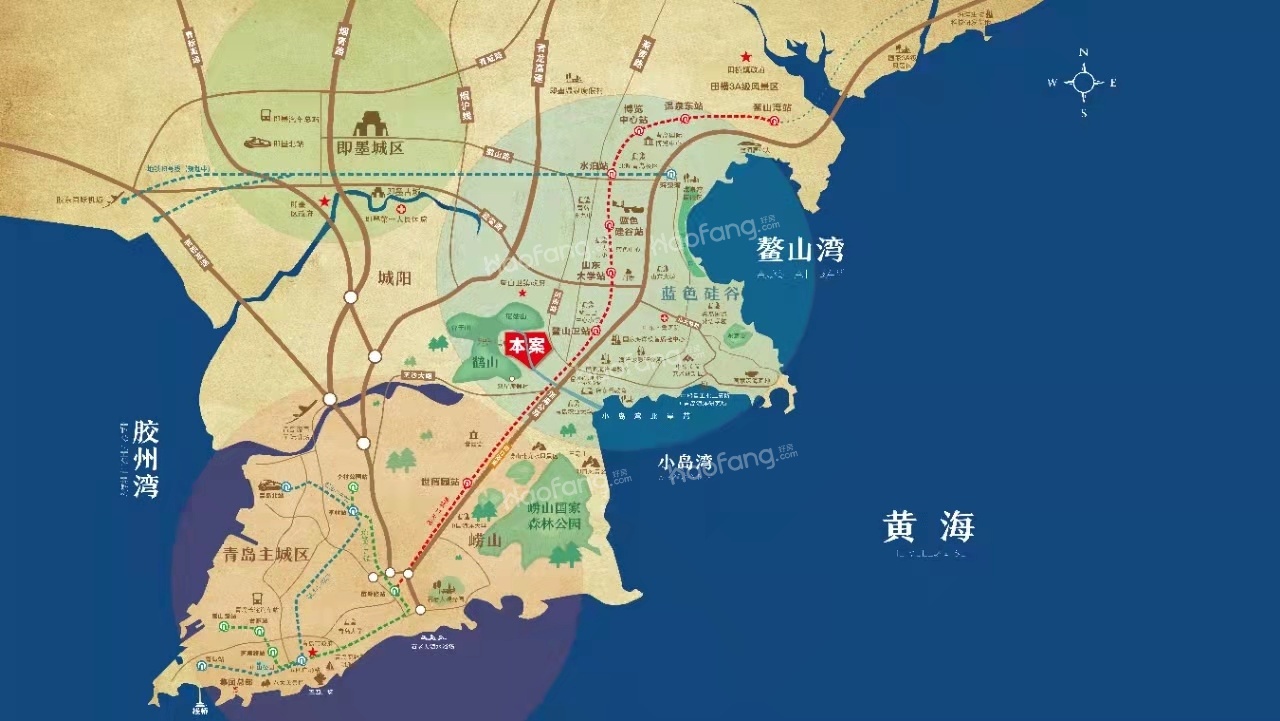 青岛印象·川位置图