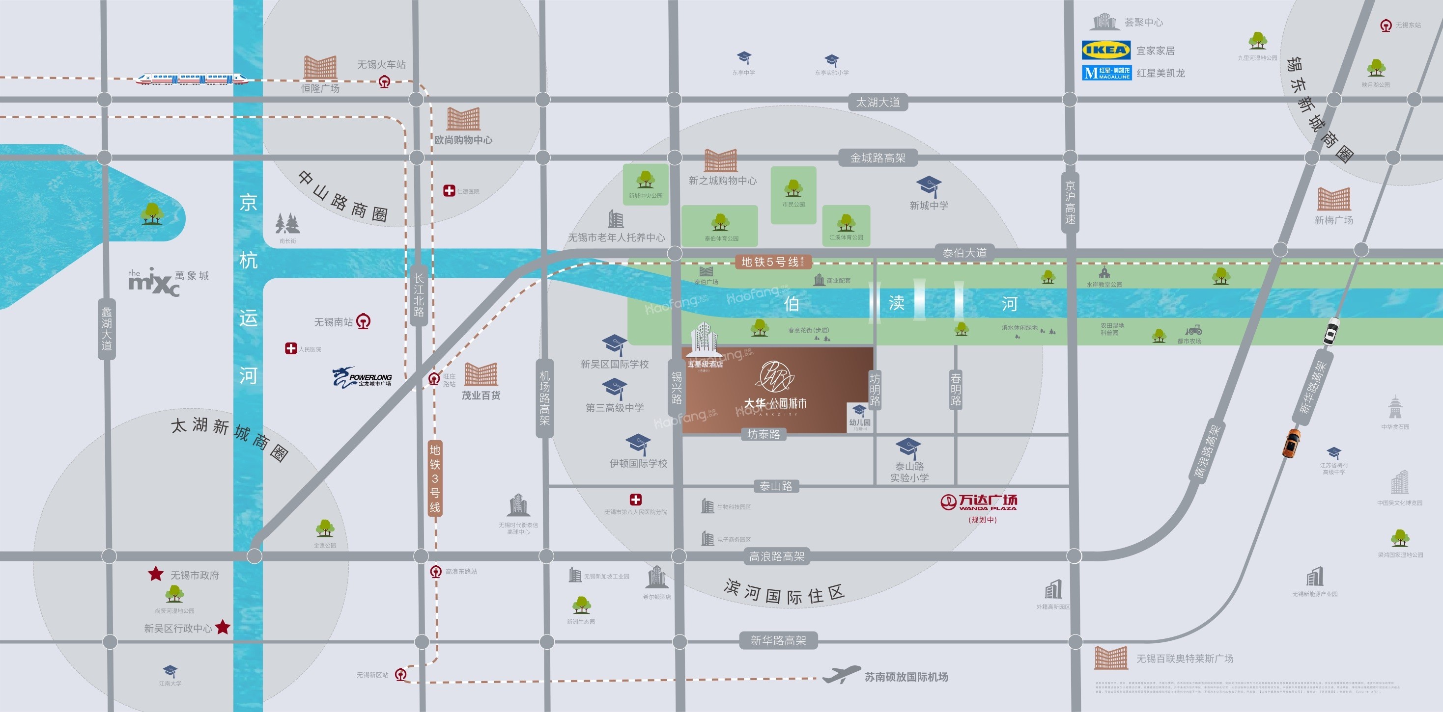 大华公园城市配套图